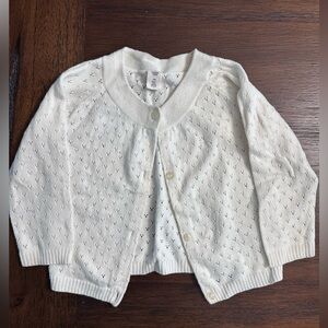 Tucker and Tate Girls cream knit cardigan. Perfect condition.